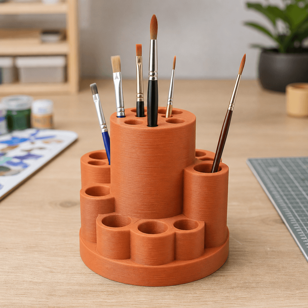 Artist Paint Brush Stand – Technopreneur 3D Printing